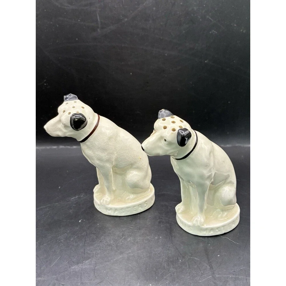 Antique Lenox RCA Victor salt & pepper shakers - Nipper 